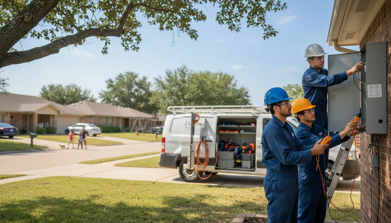 Certified electrician providing emergency electrical services in Humphrey, AR
